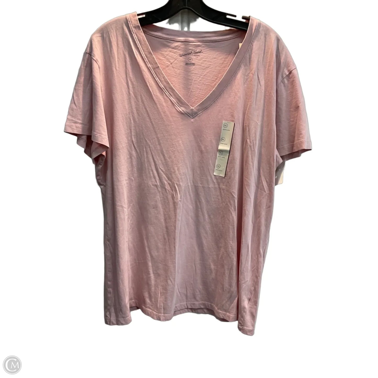 Top Short Sleeve Basic By Universal Thread In Pink, Size: Xl
