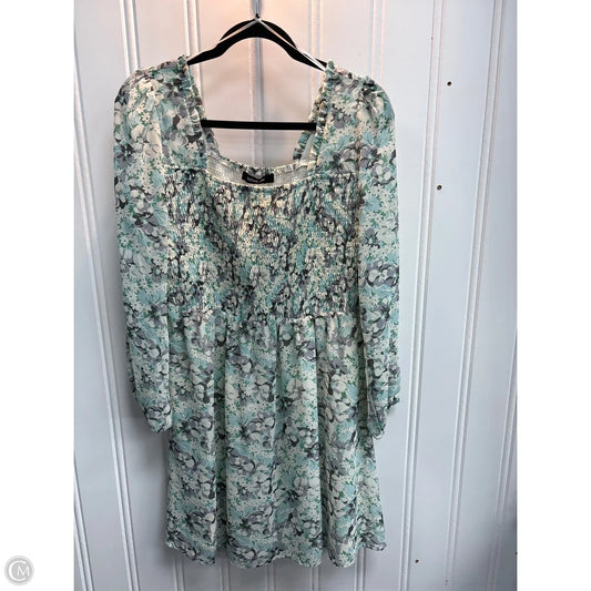 Dress Casual Midi By Sugar Lips In Floral Print, Size: L