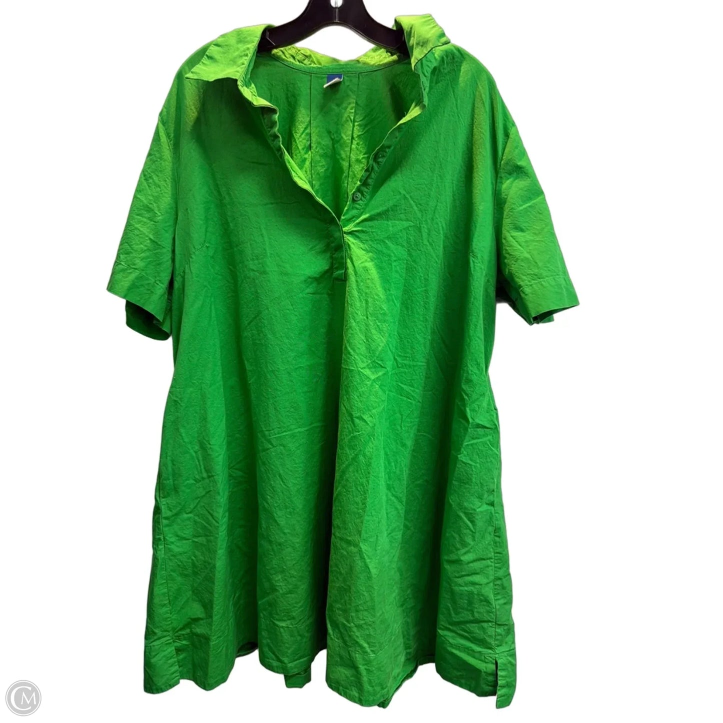 Dress Casual Midi By Old Navy In Green, Size: Xl