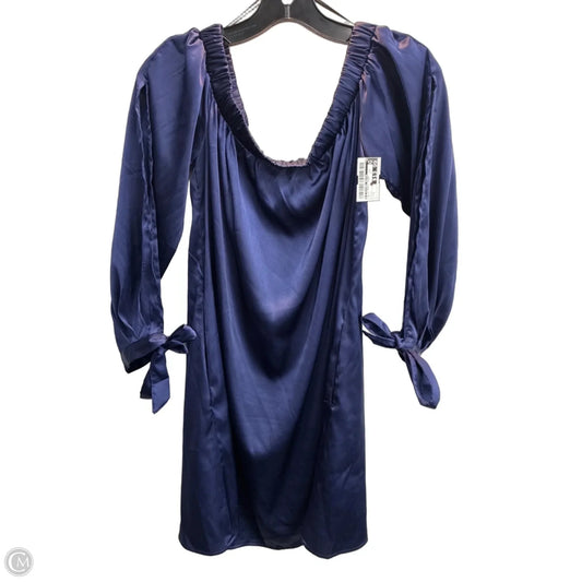 Dress Party Short By Clothes Mentor In Navy, Size: L