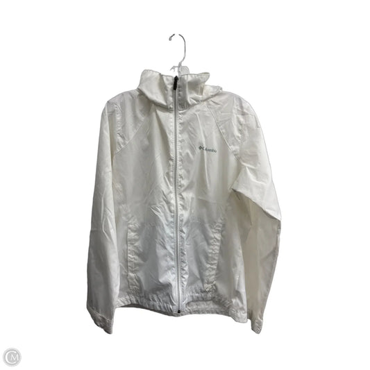 Athletic Jacket By Columbia In White, Size: L