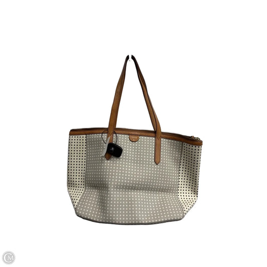Tote Leather By Fossil, Size: Medium