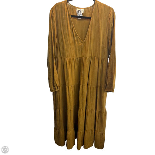 Dress Casual Maxi By Universal Thread In Brown, Size: Xxl
