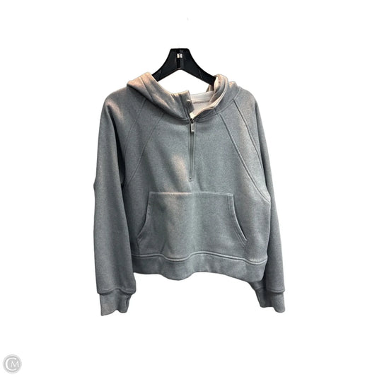 Sweatshirt Hoodie By Clothes Mentor In Grey, Size: Xl