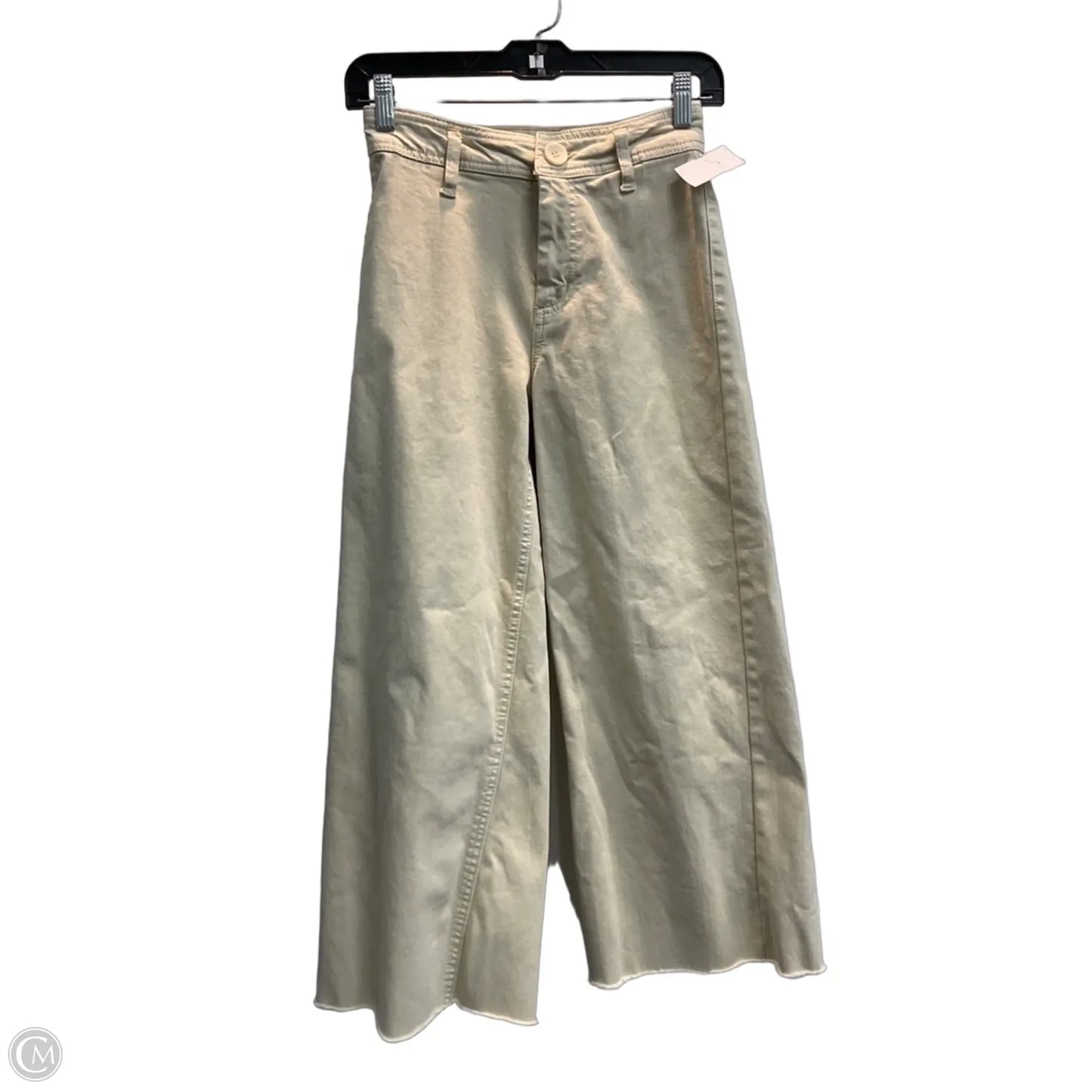 Jeans Wide Leg By Oat In Beige, Size: 0