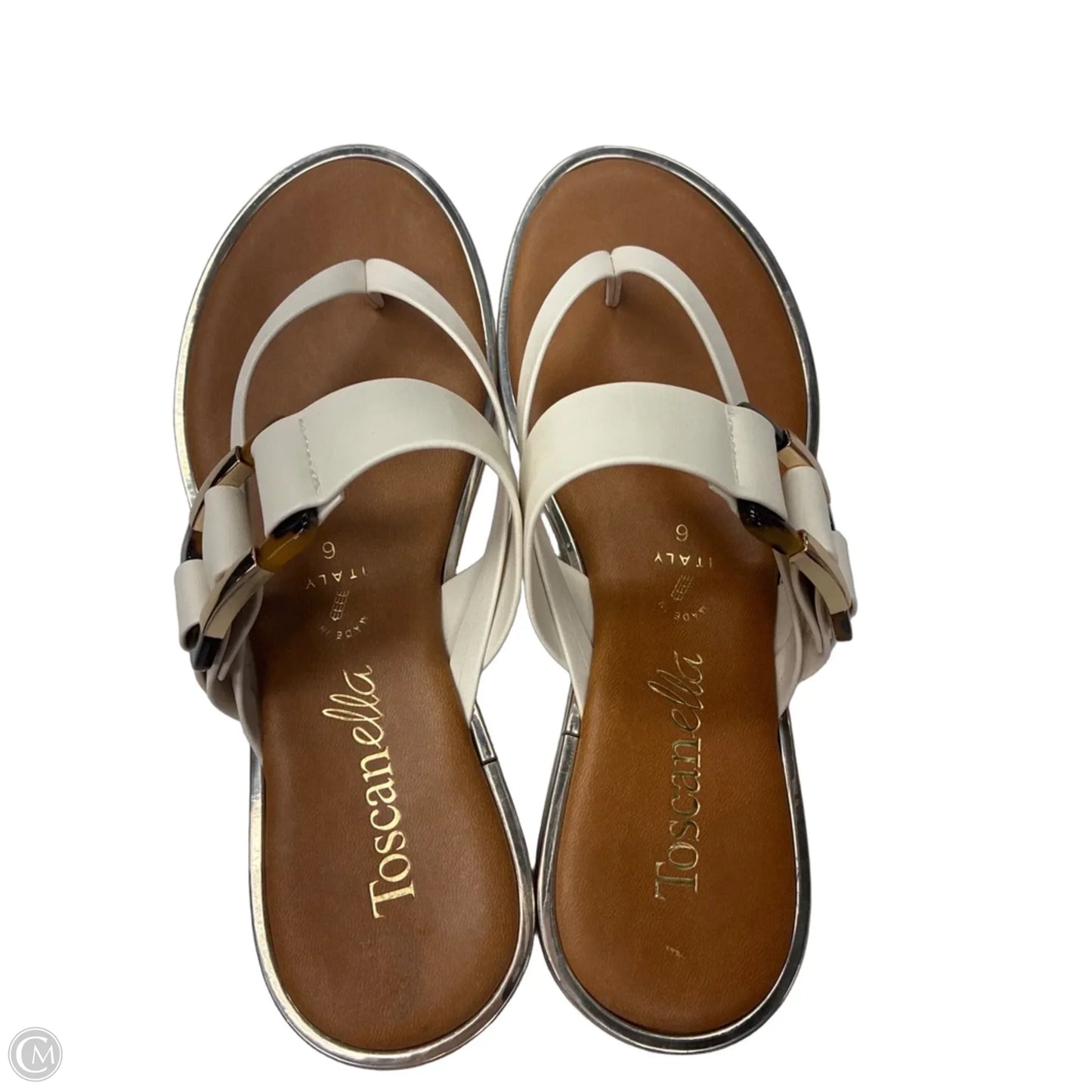 Sandals Flats By Toscanella In Tan, Size: 6