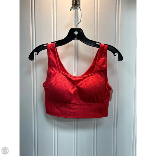 Athletic Bra By 90 Degrees By Reflex In Red, Size: M