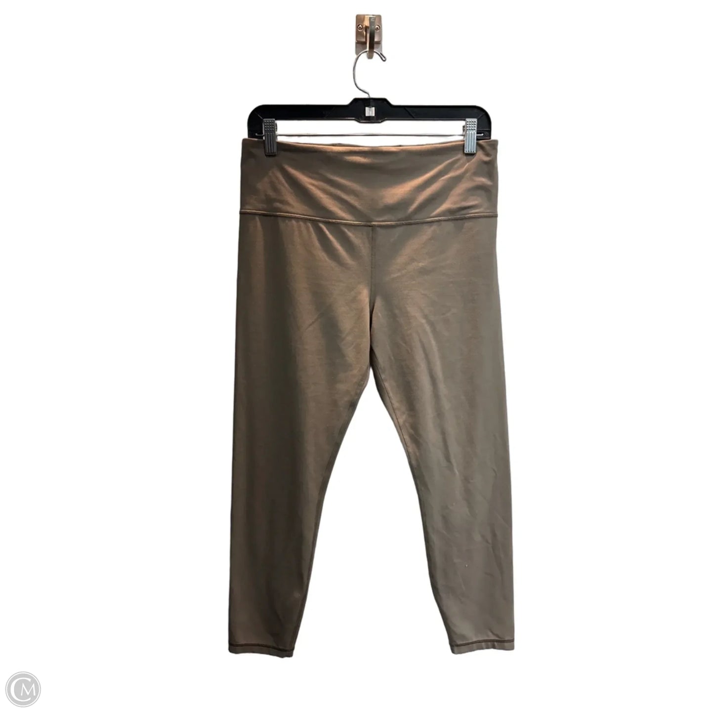 Athletic Leggings By Athleta In Taupe, Size: L