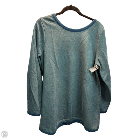 Sweatshirt Crewneck By Clothes Mentor In Teal, Size: Xl