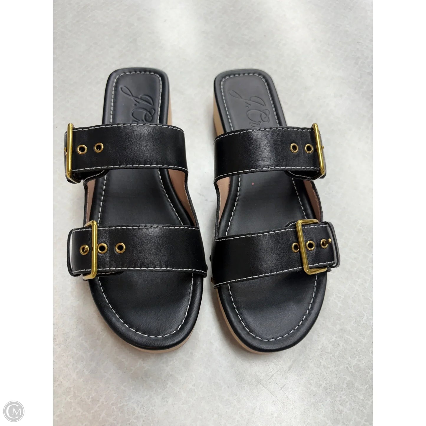 Sandals Heels Block By J. Crew In Black, Size: 10