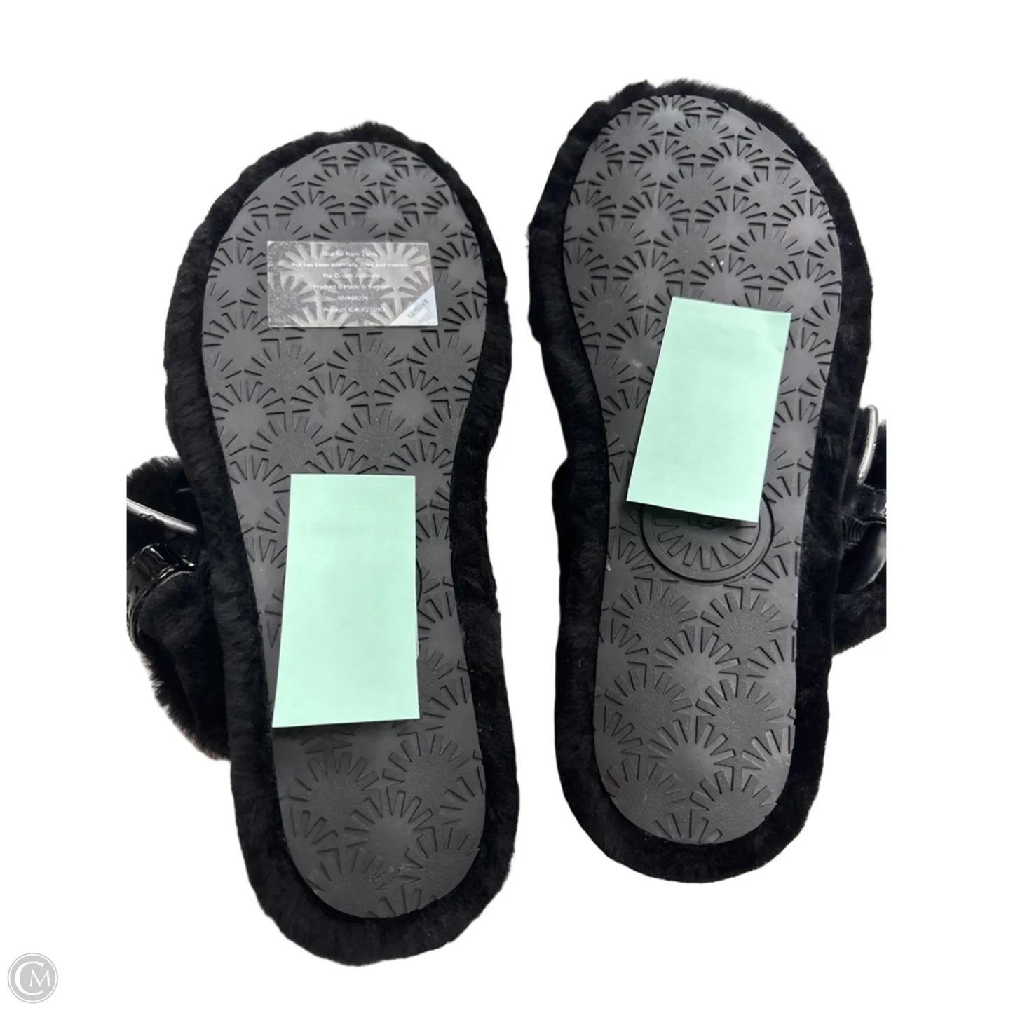 Slippers Designer By Ugg In Black, Size: 10