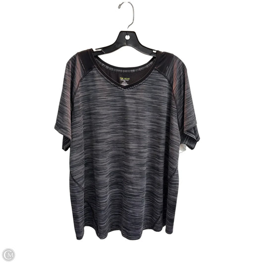 Athletic Top Short Sleeve By Tek Gear In Black, Size: 2x