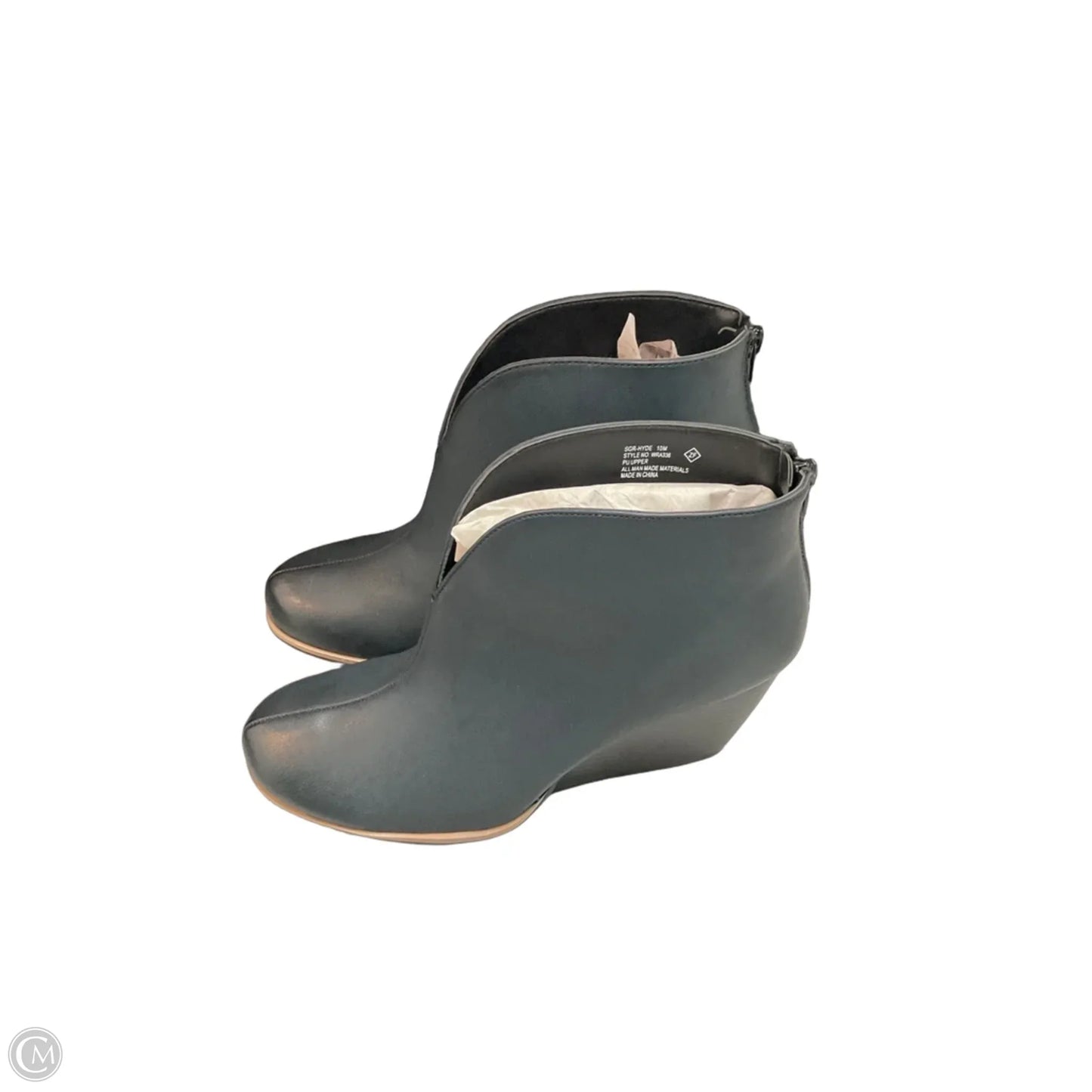 Boots Ankle Heels By Popsugar In Black, Size: 10