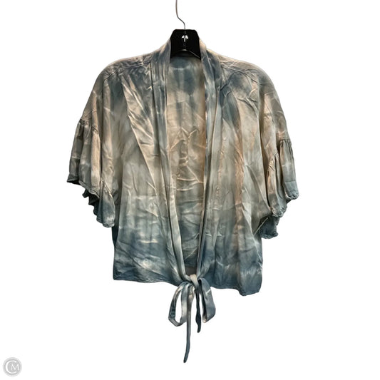 Top Short Sleeve By Mystree In Tie Dye Print, Size: L
