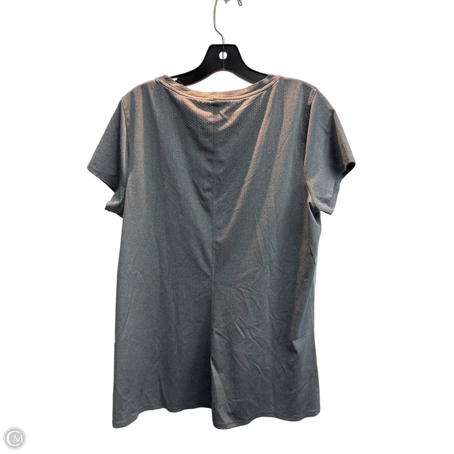 Athletic Top Short Sleeve By Under Armour In Grey, Size: Xl