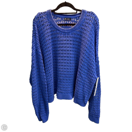 Sweater By Gap In Blue, Size: Xxl