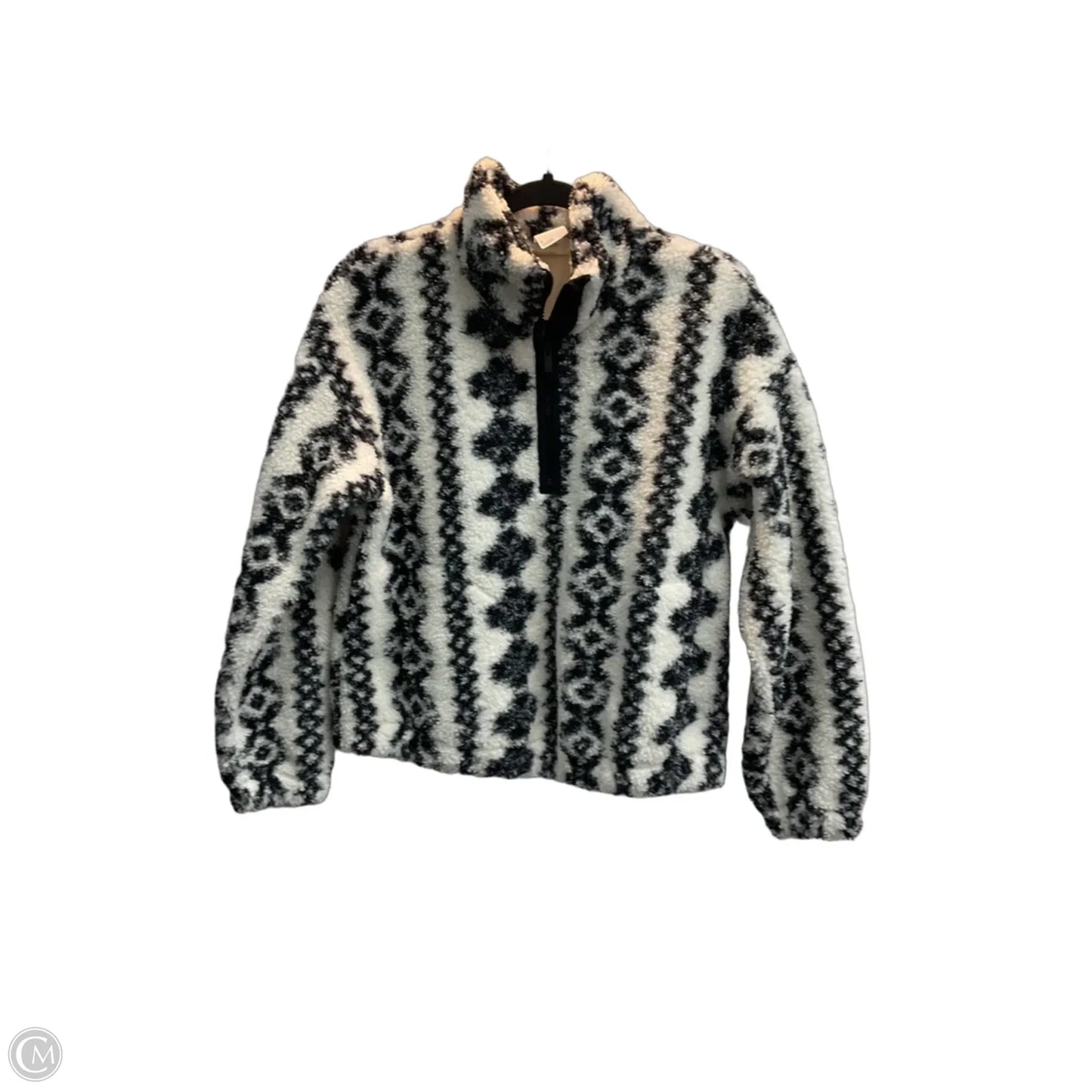Jacket Fleece By All In Motion In Black & White, Size: S