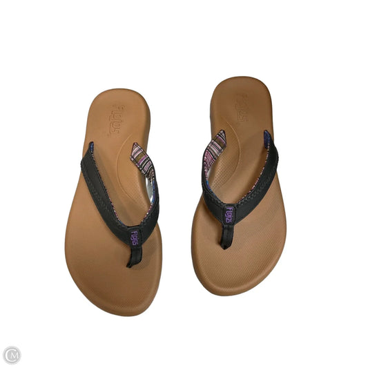 Sandals Flip Flops By Flojos In Brown, Size: 8