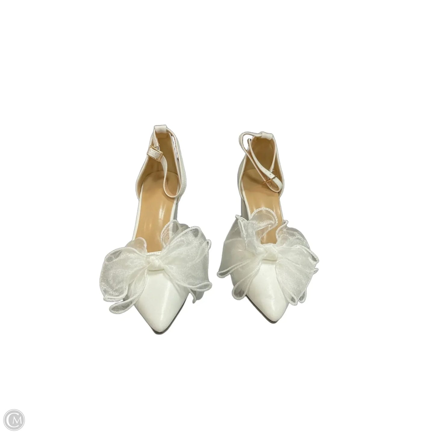 Shoes Heels Block By Clothes Mentor In White, Size: 8