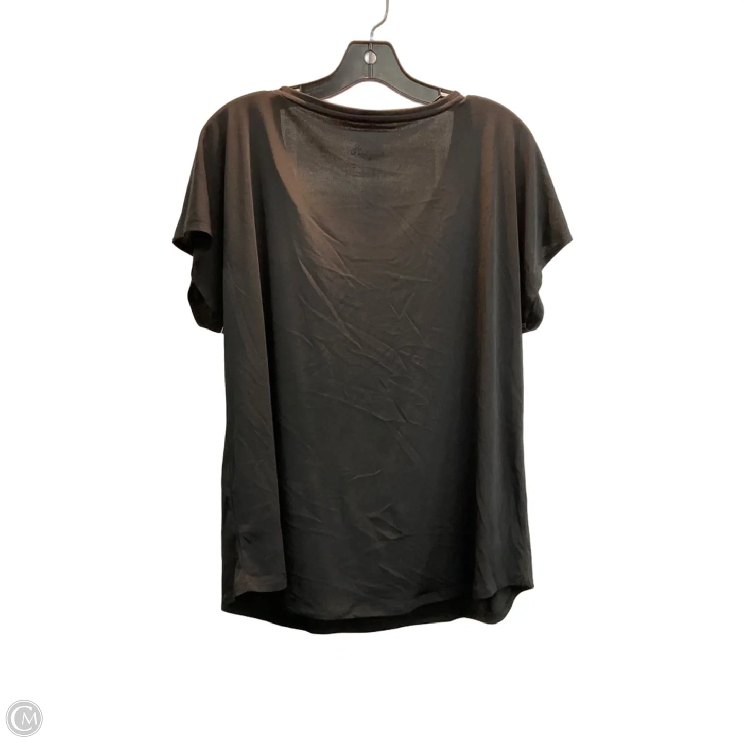 Top Short Sleeve Basic By Chicos In Black, Size: Xl