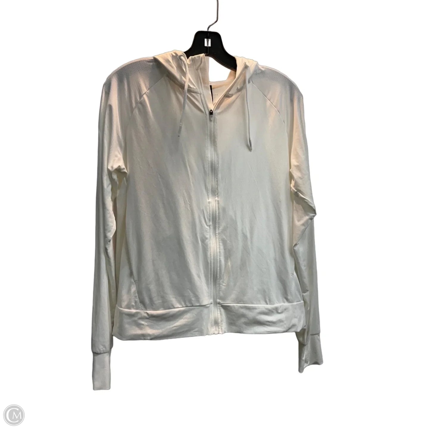 Athletic Jacket By Mondetta In White, Size: S