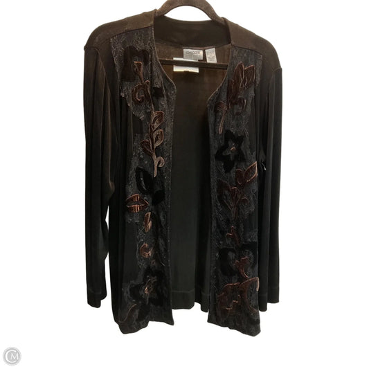 Cardigan By Chicos In Black, Size: L