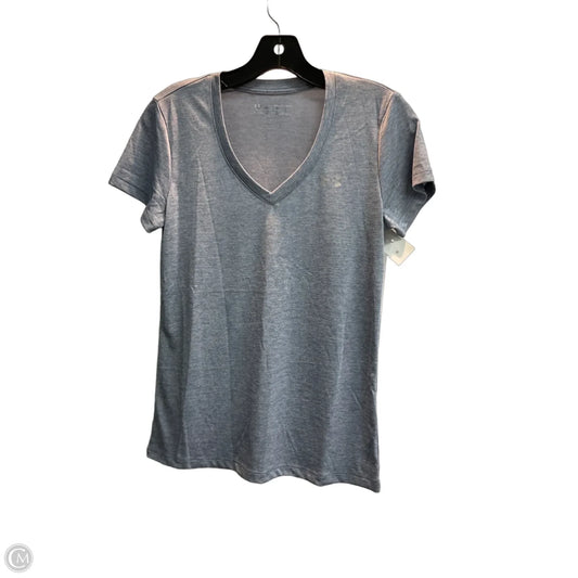 Athletic Top Short Sleeve By Under Armour In Blue, Size: Xs