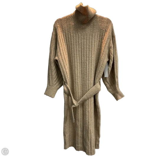 Dress Sweater By Anthropologie In Tan, Size: Sp