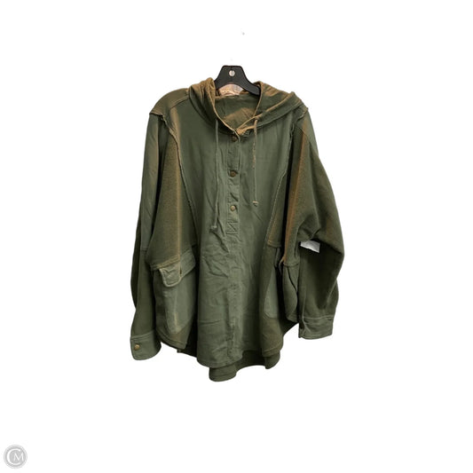 Sweatshirt Hoodie By Peach Love Cream California In Green, Size: M