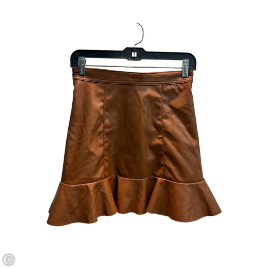 Skirt Mini & Short By Divided In Brown, Size: 4