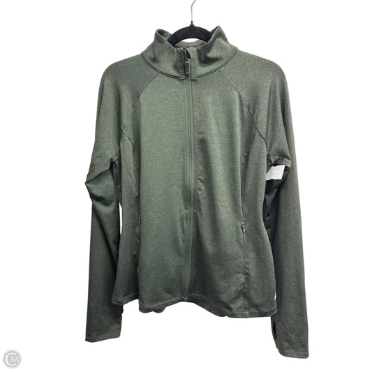 Athletic Jacket By Tek Gear In Green, Size: M