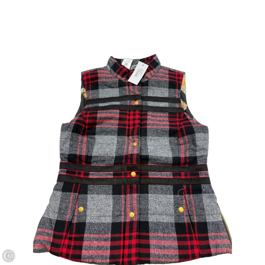 Vest Puffer & Quilted By Dizzy Lizzy In Multi-colored, Size: M