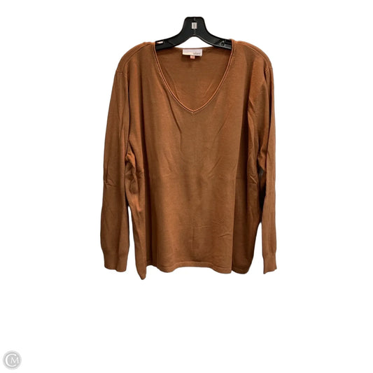 Sweater By Milano In Tan, Size: 2x