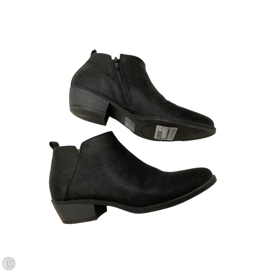 Boots Ankle Heels By Bke In Black, Size: 6