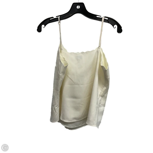 Top Sleeveless By J. Crew In Ivory, Size: 8