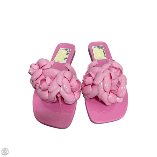 Sandals Flip Flops By Jeffery Campbell In Pink, Size: 6
