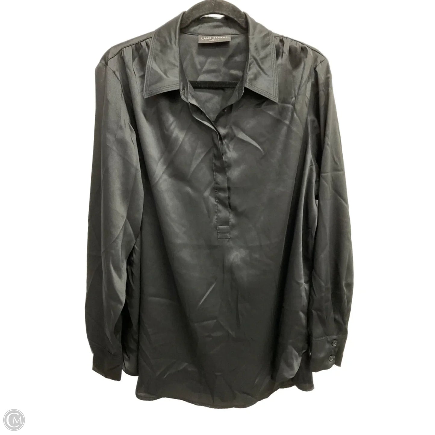 Top Long Sleeve By Lane Bryant In Black, Size: Xl