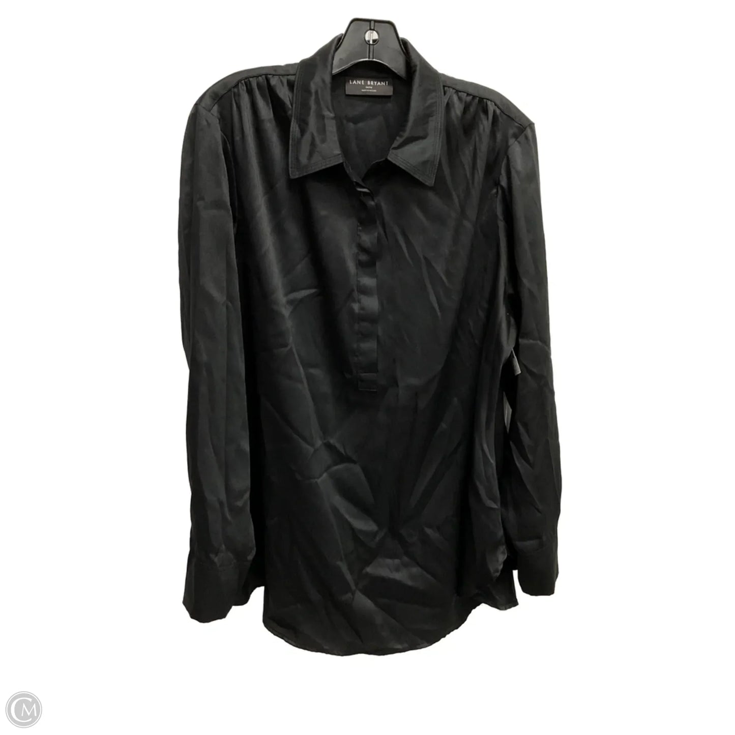 Top Long Sleeve By Lane Bryant In Black, Size: Xl