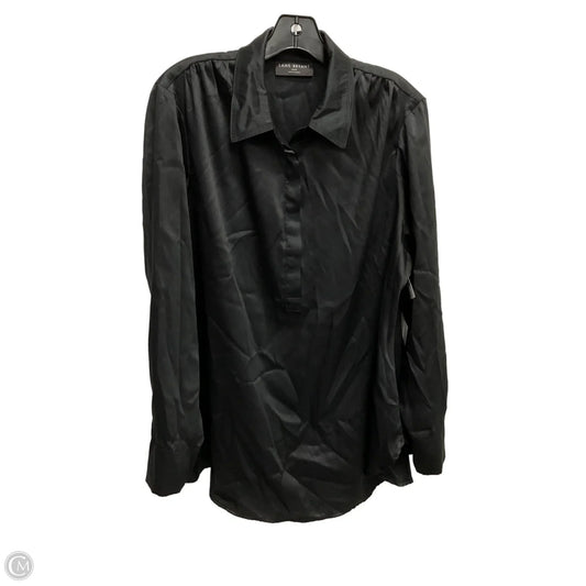 Top Long Sleeve By Lane Bryant In Black, Size: Xl