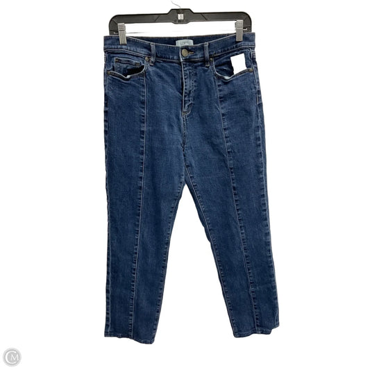 Jeans Straight By Loft In Blue Denim, Size: 10