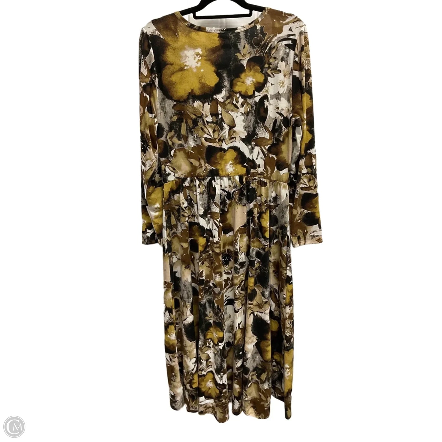 Dress Casual Maxi By Lularoe In Brown & Grey, Size: Xl