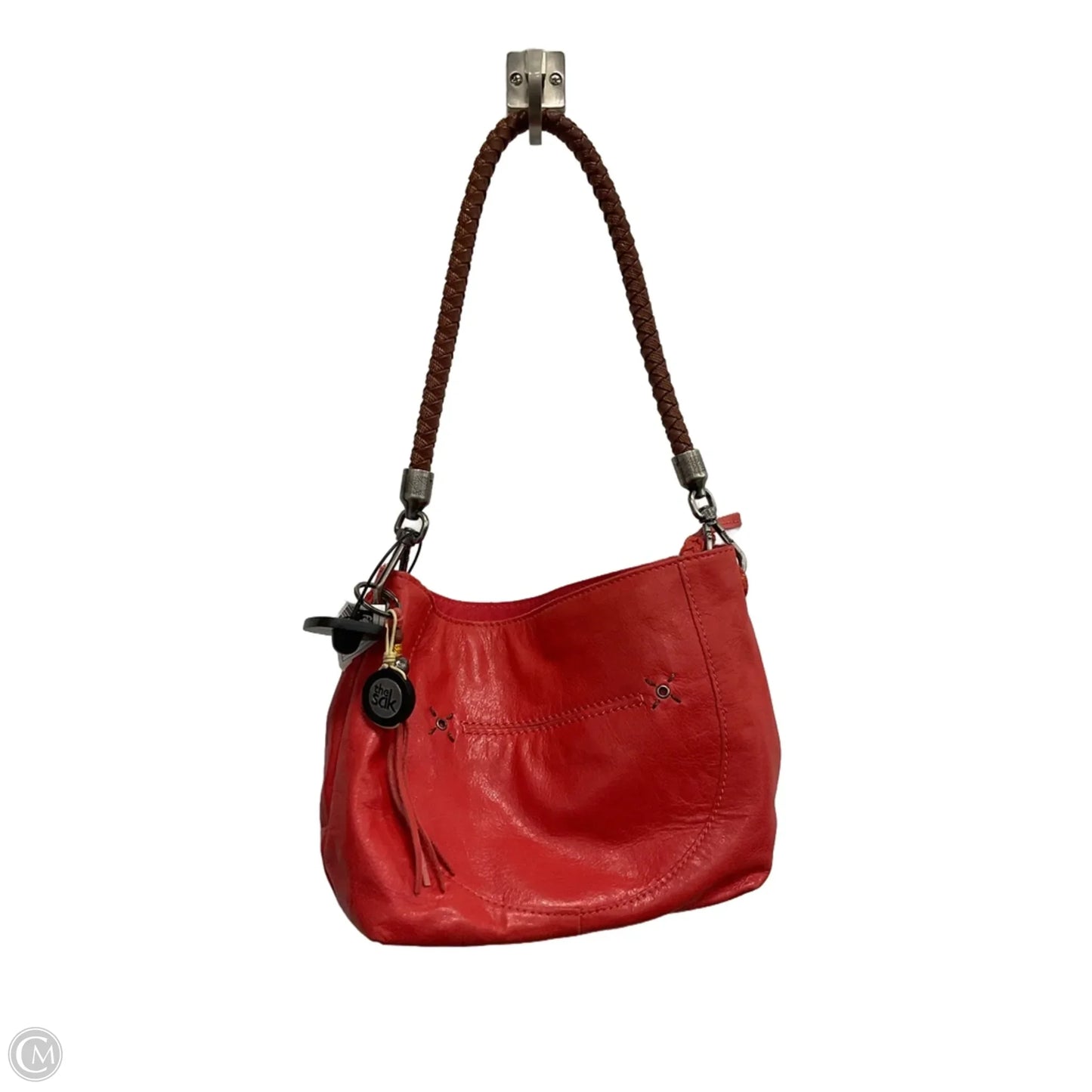 Handbag Leather By The Sak, Size: Medium
