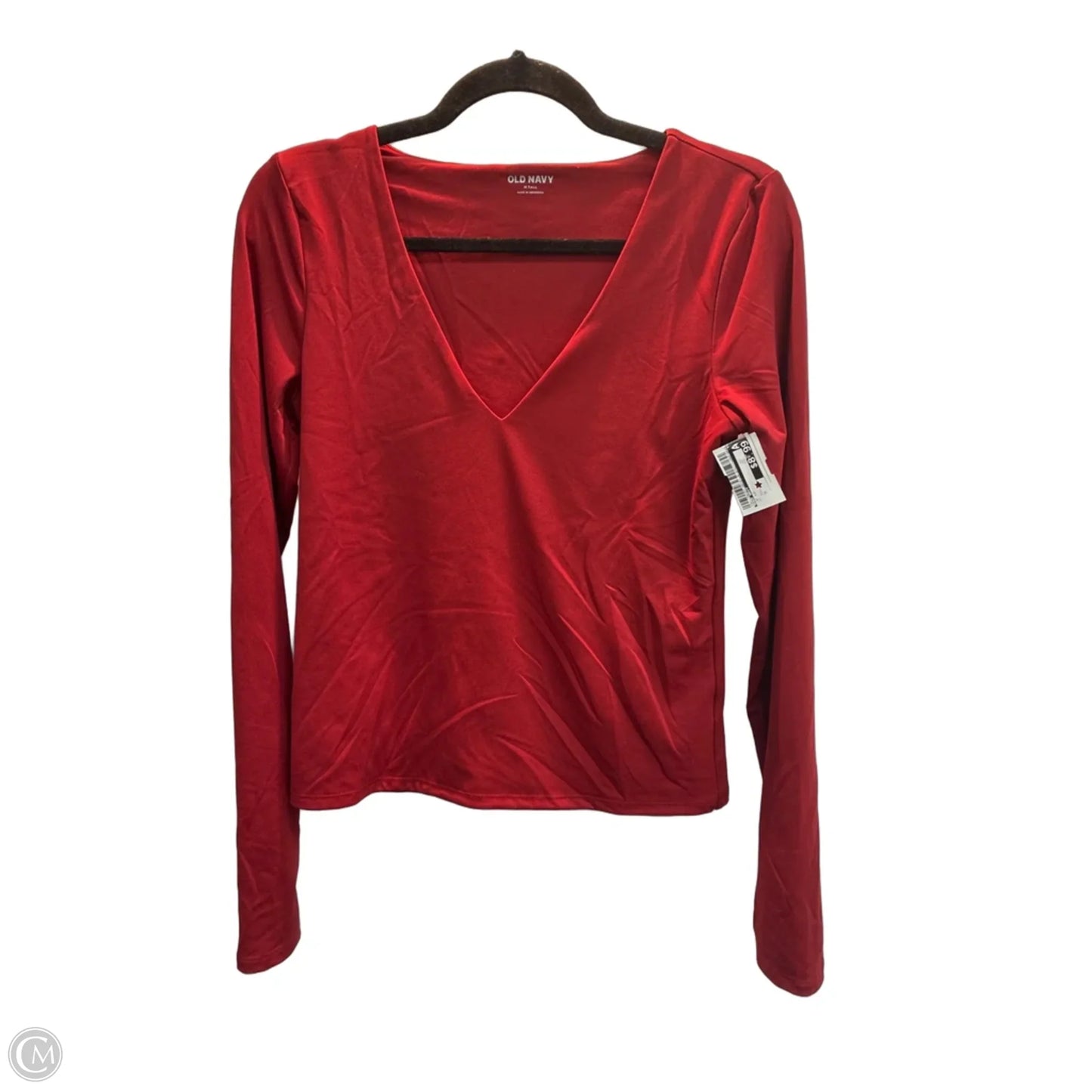 Top Long Sleeve By Old Navy In Red, Size: M