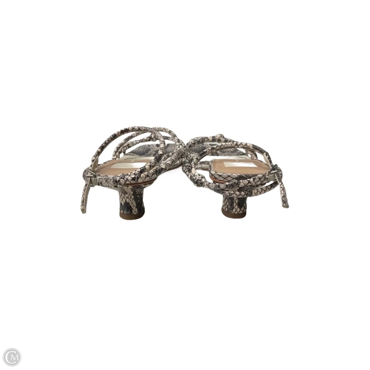 Sandals Heels Kitten By Dolce Vita In Snakeskin Print, Size: 8