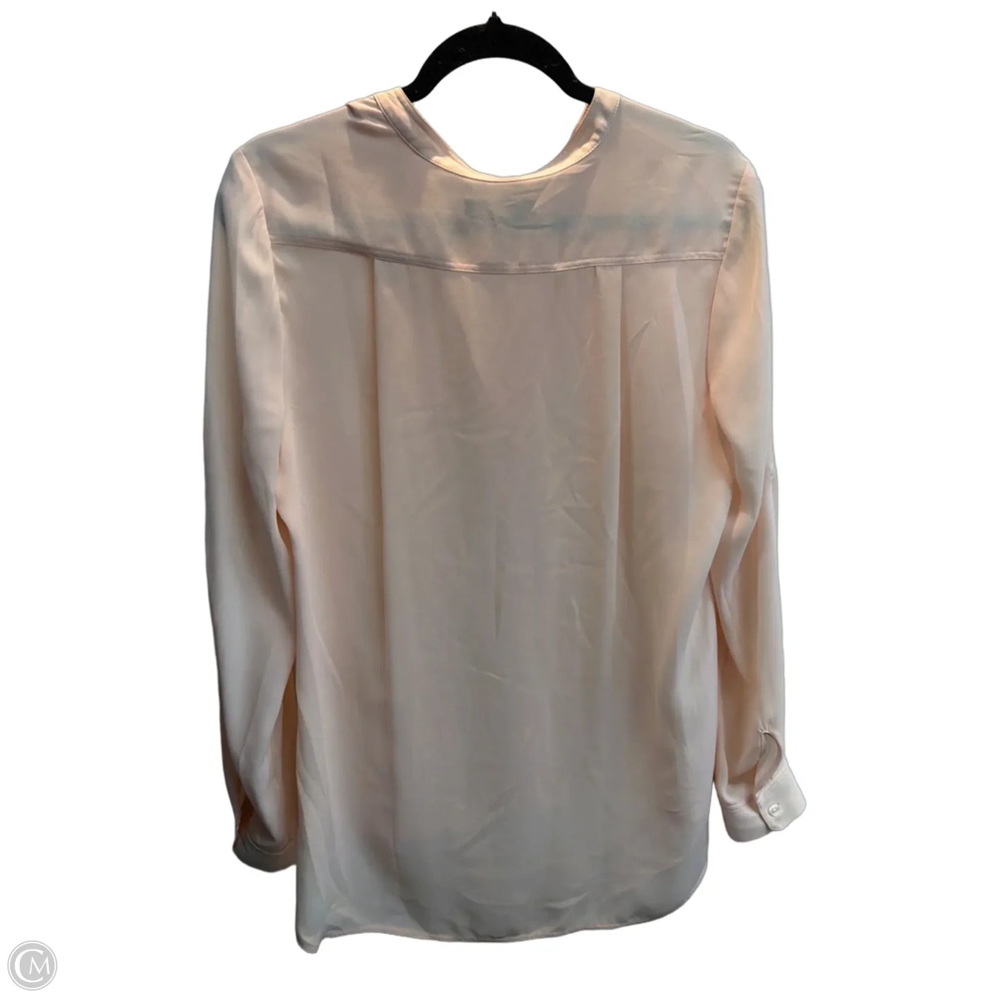 Top Long Sleeve By Banana Republic In Peach, Size: M