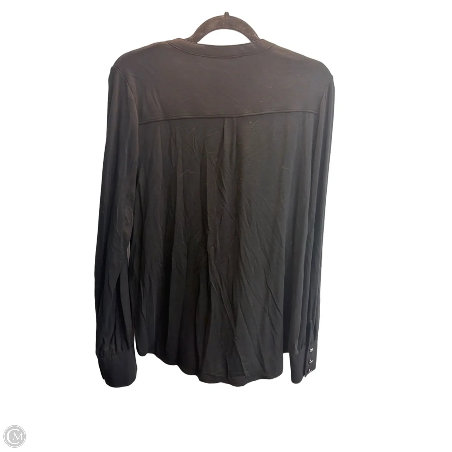 Top Long Sleeve By White House Black Market In Black, Size: L
