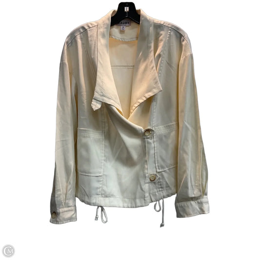 Blazer By Clothes Mentor In Cream, Size: M