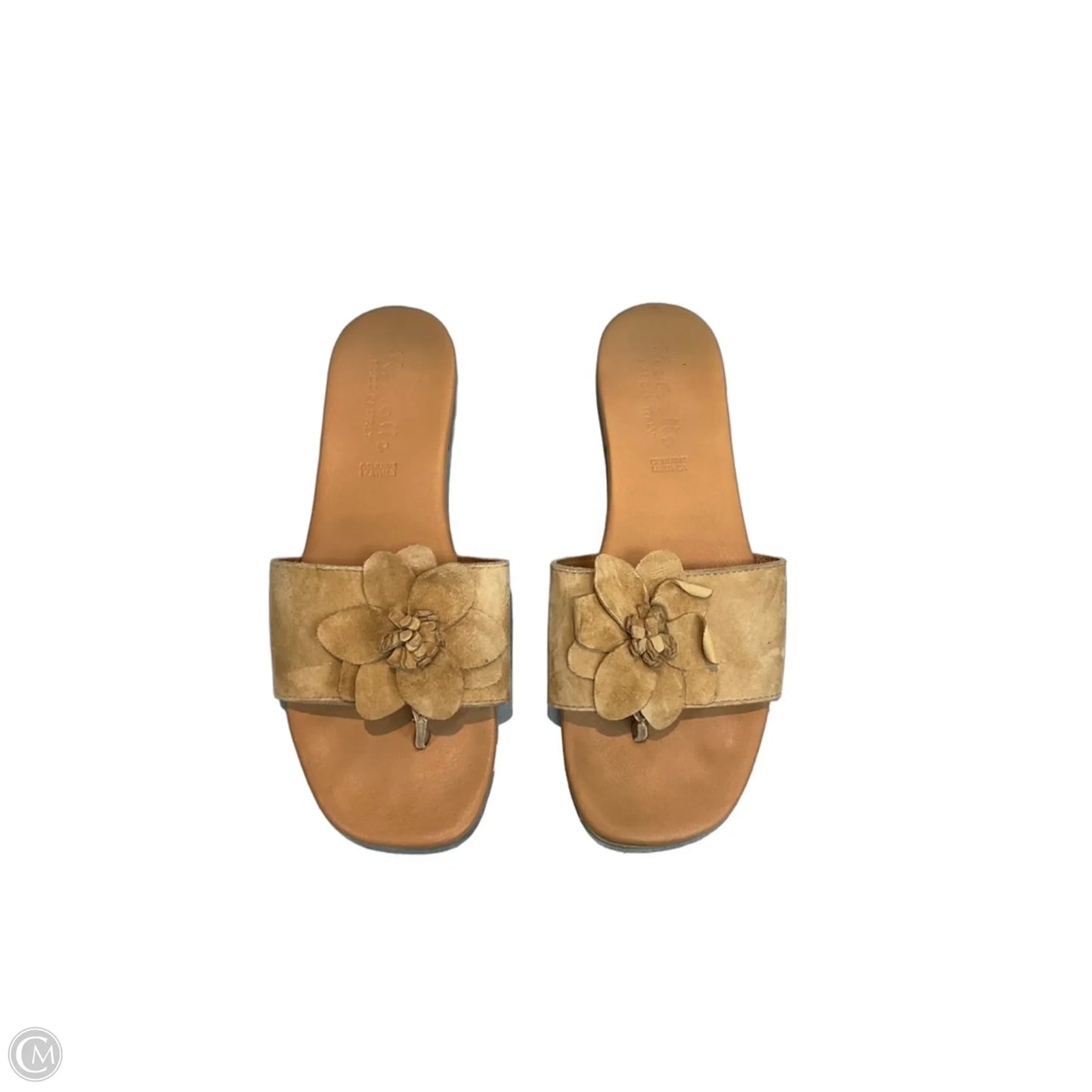 Sandals Flats By Clothes Mentor In Brown, Size: 10