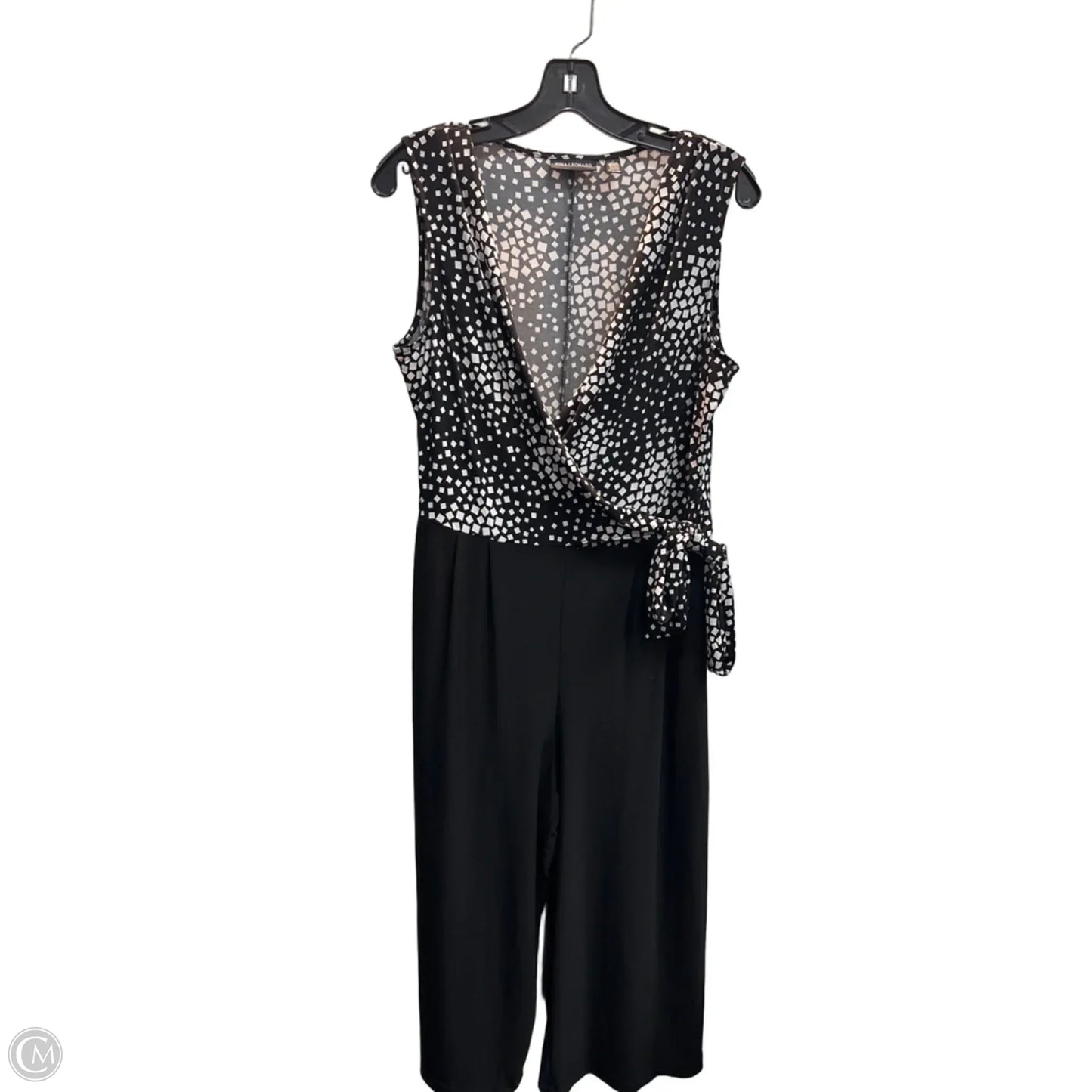 Jumpsuit By Nina Leonard In Black & White, Size: M
