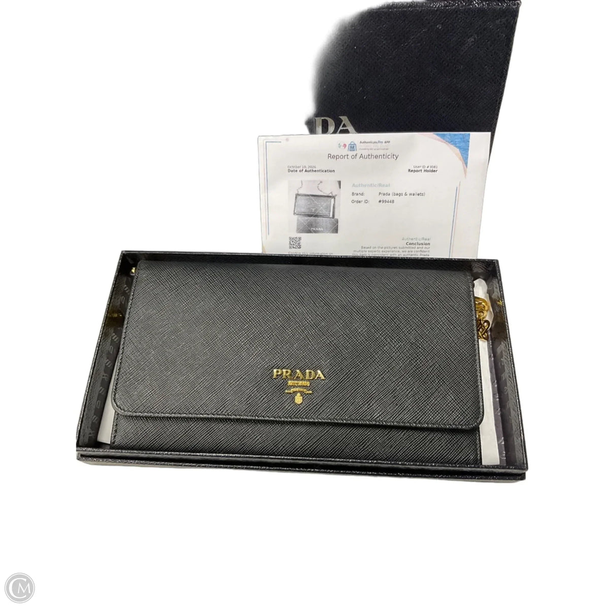 Wallet Luxury Designer By Prada, Size: Medium